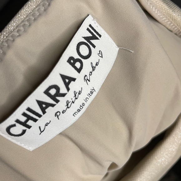 CHIARA BONI La petite robe Aliki Metallic Sheath Gown - Picture 7 of 7